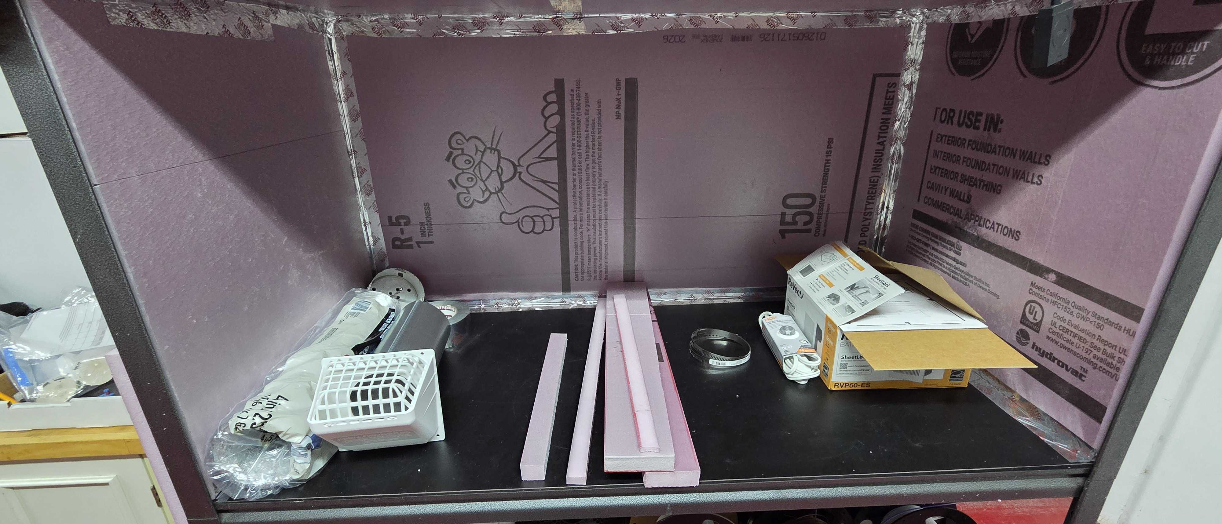 UV printer zone being set up